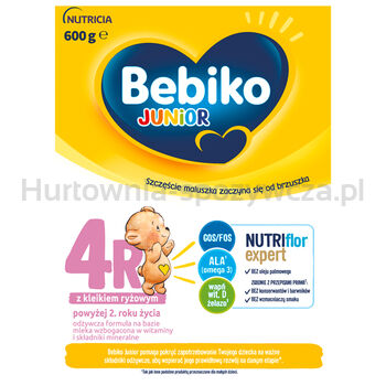 Bebiko Junior 4R Nutriflor Expert Mleko Z Kleikiem Ryżowym Dla Dzieci Powyżej 2. Roku Życia 600 G