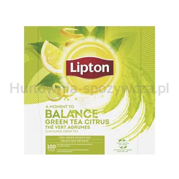 Lipton Herbata Classic Green Tea Citrus 100 kopert x1,3g