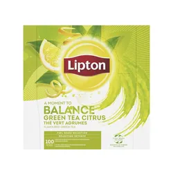 Lipton Herbata Classic Green Tea Citrus 100 kopert x1,3g