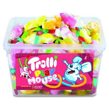 Trolli Playmouse Myszy Żelki O Smaku Owocowym 75 Szt. 1200G