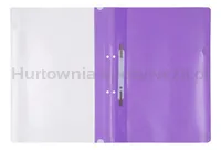 Skoroszyt OFFICE PRODUCTS, PP, A4, 2 otwory, 100/170mikr., wpinany, fioletowy - 2