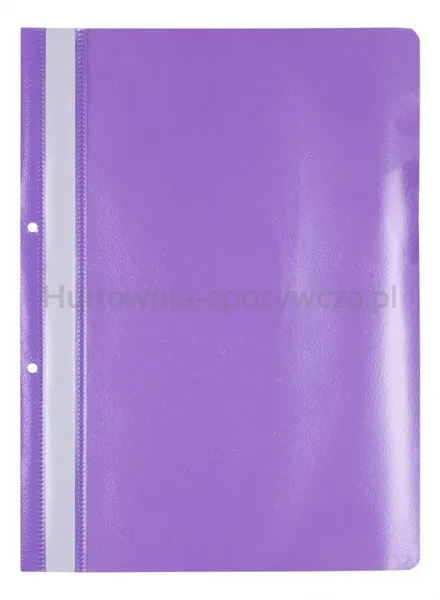 Skoroszyt OFFICE PRODUCTS, PP, A4, 2 otwory, 100/170mikr., wpinany, fioletowy