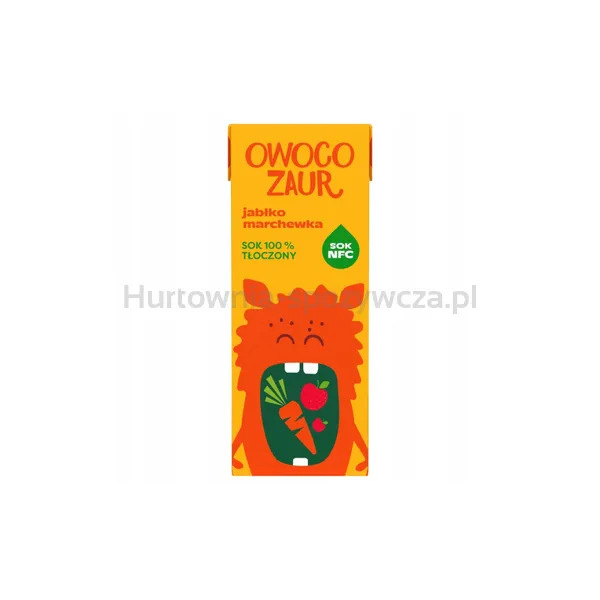Owocozaur Sok Jabłko Marchewka Nfc 200 Ml