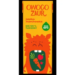 OWOCOZAUR sok jabłko marchewka NFC 200 ml