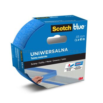 Scotch Taśma Malarska Do Różnych Powierzchni blue 48Mm X 41M, 1 Rolka W Opakowaniu