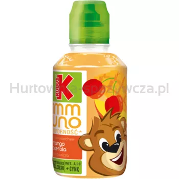 Kubuś Immuno odporność Sok mango pomarańcza acerola 200 ml