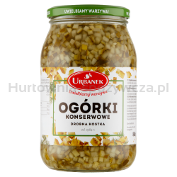 Urbanek Ogórki Konserwowe Drobna Kostka 860G 