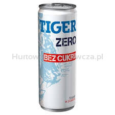 Tiger Energy Drink Bez Cukru 250ml<br>(Data przydatności 31.05.2025)