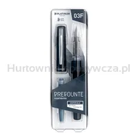 Platinum Pióro Wieczne Prefounte Graphite Blue, F, W Plastikowym Opakowaniu, Na Blistrze, Granatowe  - 4