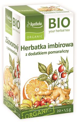 Apotheke Herbatka Imbir - Pomarańcza Bio (20 X 1,5 G) 30 G [BIO]