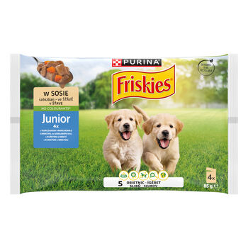 FRISKIES JUNIOR z kurczakiem i marchewką 4x85g