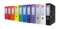 Segregator OFFICE PRODUCTS Officer z szyną, PP, A4/75mm, granatowy - 2