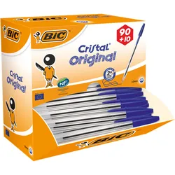 Długopis Niebieski Bic Cristal Original 90+10Szt