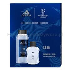 adidas Uefa Star Edition zestaw dla mężczyzn (żel pod prysznic, 250 ml + woda po goleniu, 100ml)