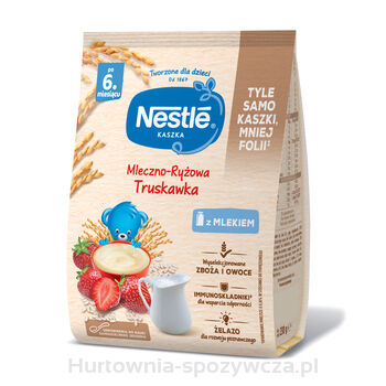 Nestle Kaszka Mleczno-Ryżowa Truskawka Po 6 Miesiącu 230 G