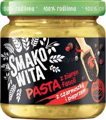 Smakowita Pasta z ziaren fasoli z czarnuszką i pieprzem 180g