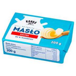 Masło Kanka Ekstra 200 g zawartość tłuszczu 82%