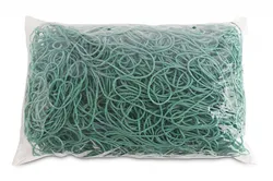 Office Products Gumki recepturki średnica 100mm, 1,5x1,5mm, 60% kauczuku, 1000g, zgrzewka, zielone 