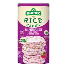 Kupiec Wafle ryżowe z suSzonymi pestkami maliny 90g