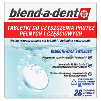Blend-A-Dent Tabletki Do Czyszczenia Protez, 28 Sztuk