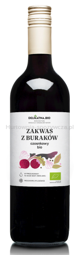 Zakwas Z Buraków Czosnkowy Bio 700 Ml - Delikatna [BIO]