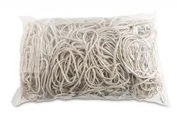 Gumki Recepturki Office Products, Średnica 80Mm, 1,5X3Mm, 60% Kauczuku, 1000G, Zgrzewka, Białe