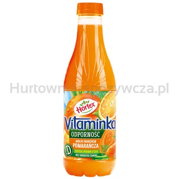 Hortex Vitaminka Odporność Jabłko, Marchew, Pomarańcza Sok Butelka Pet 1L