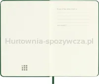 Notes MOLESKINE Classic P (9x14 cm) w linie, twarda oprawa, myrtle green, 192 strony, zielony - 4
