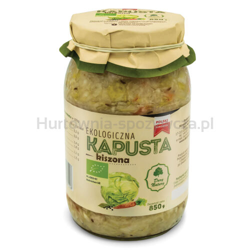 Kapusta Kiszona Z Przyprawami Bio 850 G - Dary Natury [BIO]