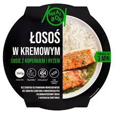 Lisner łosoś w sosie śmietanowym z koperkiem i ryżem 360g