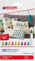Marker do tkanin e-4600/10 S EDDING, 1mm, 10 szt., pudełko, mix kolorów - 2