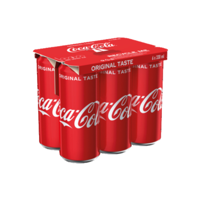 Coca Cola 6 x 330ml keel-clip