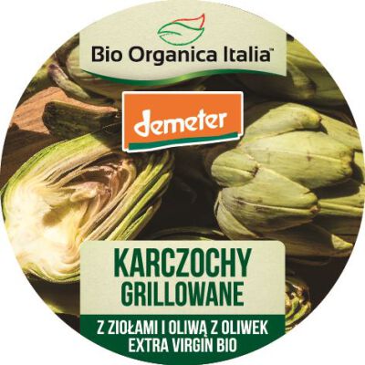 Karczochy Grillowane Z Ziołami I Oliwą Z Oliwek Extra Virgin Demeter Bio 125 G - Bio Organica Italia [BIO]