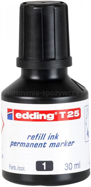Edding Tusz do uzupełniania markerów permanentnych e-t25 czarny 