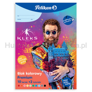 Pelikan Blok kreatywny A4 kolorowy 10 kartek plus 2 tutoriale KLEKS