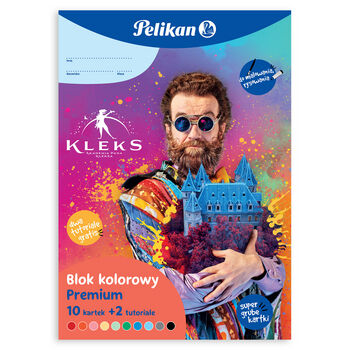 Pelikan Blok kreatywny A4 kolorowy 10 kartek plus 2 tutoriale KLEKS