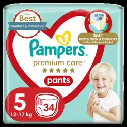 Pampers Premium Care Pants, rozmiar 5, 34 pieluchomajtki