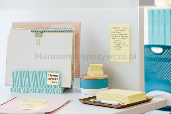 Karteczki samoprzylepne POST-IT® Super sticky Z-Notes (R330-12SS-CY), 76x76mm, 12x90 kart., żółte - 5