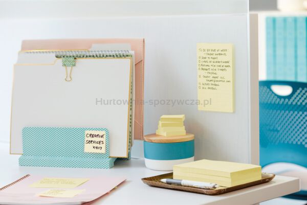 Karteczki samoprzylepne POST-IT® Super sticky Z-Notes (R330-12SS-CY), 76x76mm, 12x90 kart., żółte - 5