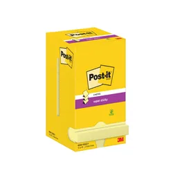 Karteczki Samoprzylepne Post-It® Super Sticky Z-Notes (R330-12Ss-Cy), 76X76Mm, 12X90 Kart., Żółte