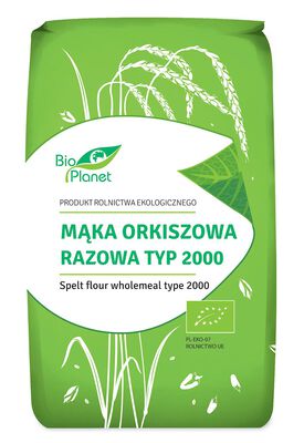 Mąka Orkiszowa Razowa Typ 2000 Bio 500 G - Bio Planet [BIO]