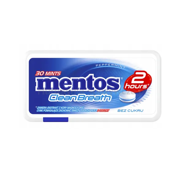 Mentos 2 Hours Clean Breath Peppermint 21g