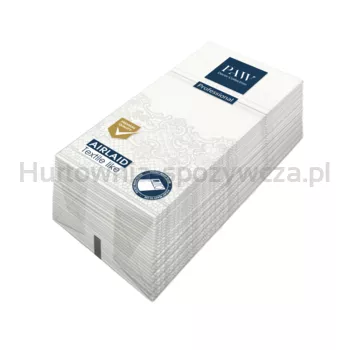 Serwetki PAW Professional Pocket Royal Lace (Silver) 1-warstowe 40x40cm składane 1/8