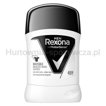 Rexona Men Dezodorant Invisible BlackWhite Sztyft 50Ml