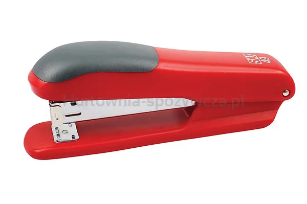 SAX49 Zszywacz  zszywa do 25 kartek, czerwony, zszywki GRATIS 
