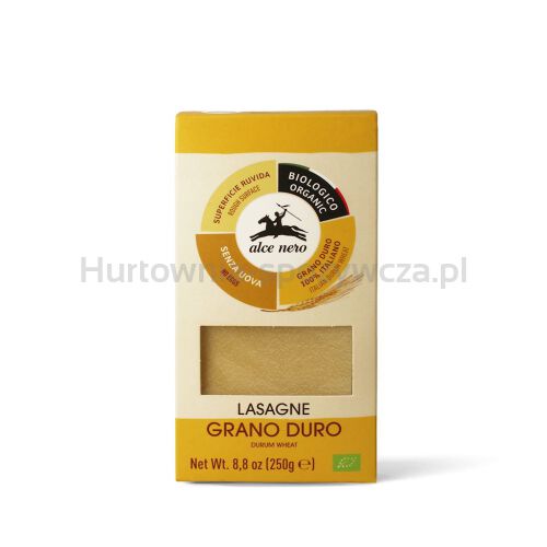 Makaron (Semolinowy) Lasagne Bio 250 G - Alce Nero [BIO]