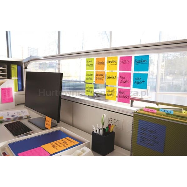 Post-It Karteczki samoprzylepne Super Sticky Z-Notes, CARNIVAL, 76x76mm, 6x90 kart.  - 2