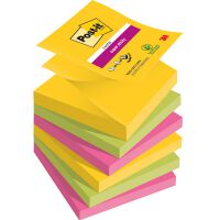 Post-It Karteczki samoprzylepne Super Sticky Z-Notes, CARNIVAL, 76x76mm, 6x90 kart. [BIURO]