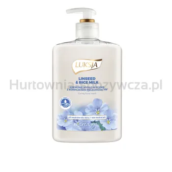 Mydło w płynie LUKSJA Creme, len i mleczko ryżowe, 500ml