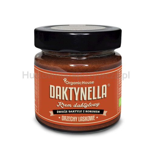 Krem Kokosowo - Daktylowy Orzechy Laskowe Bezglutenowy Bio 190 G - Organichouse (Daktynella) [BIO]